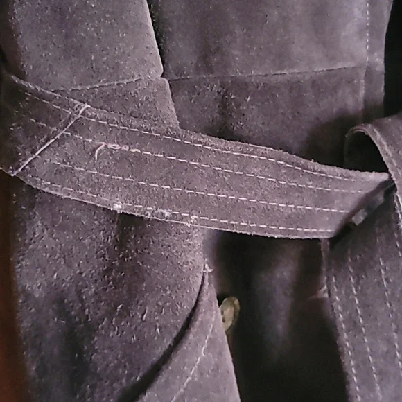 Gorgeous Dark Chocolate Heavy Suede Coat